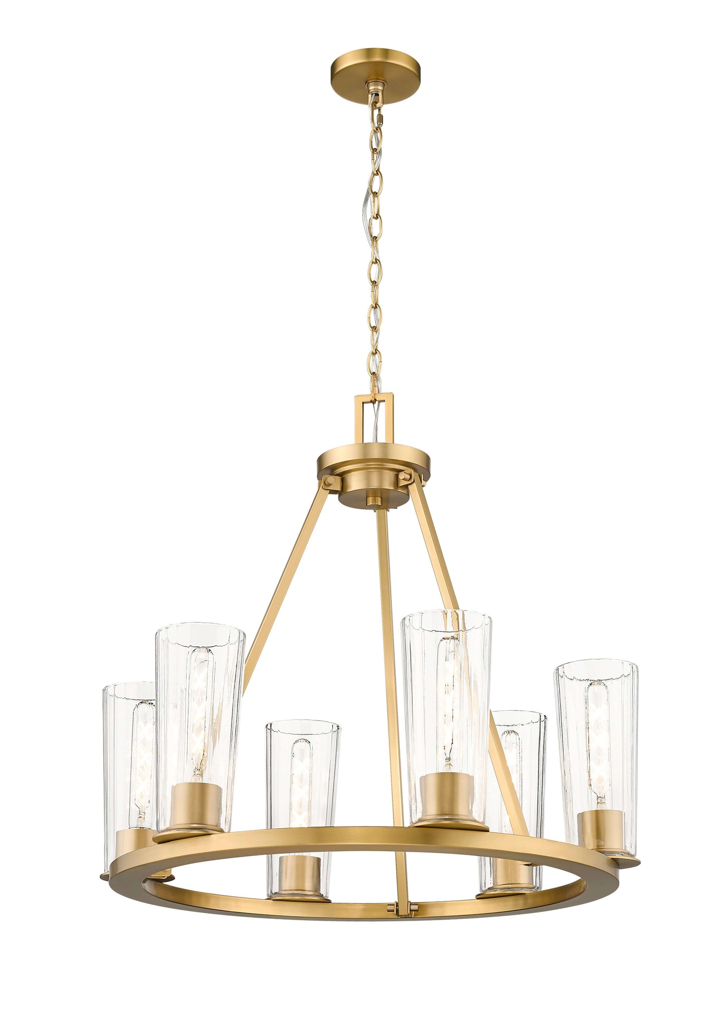 Titus 6 Light Chandelier Modern Gold