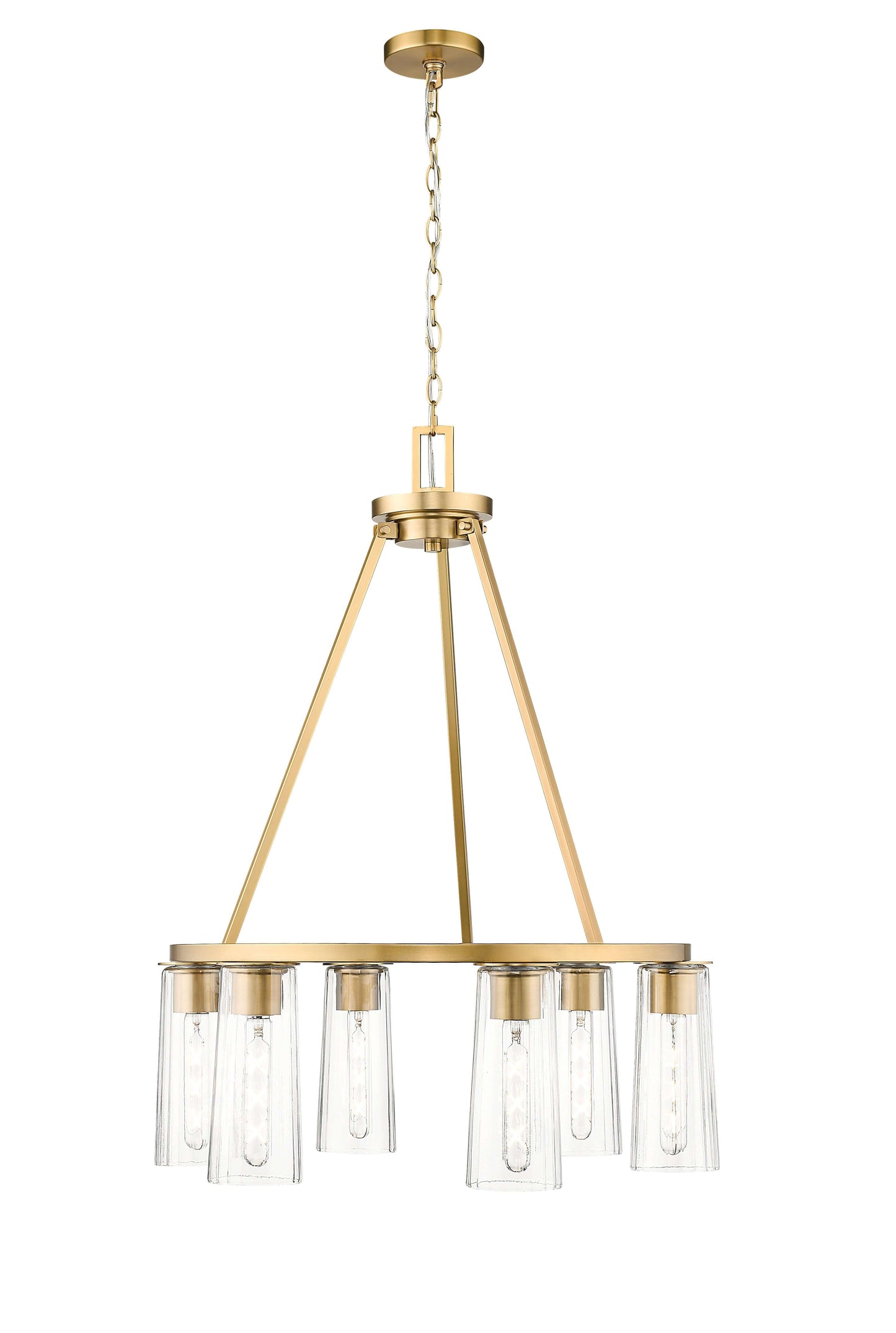 Titus 6 Light Chandelier Modern Gold