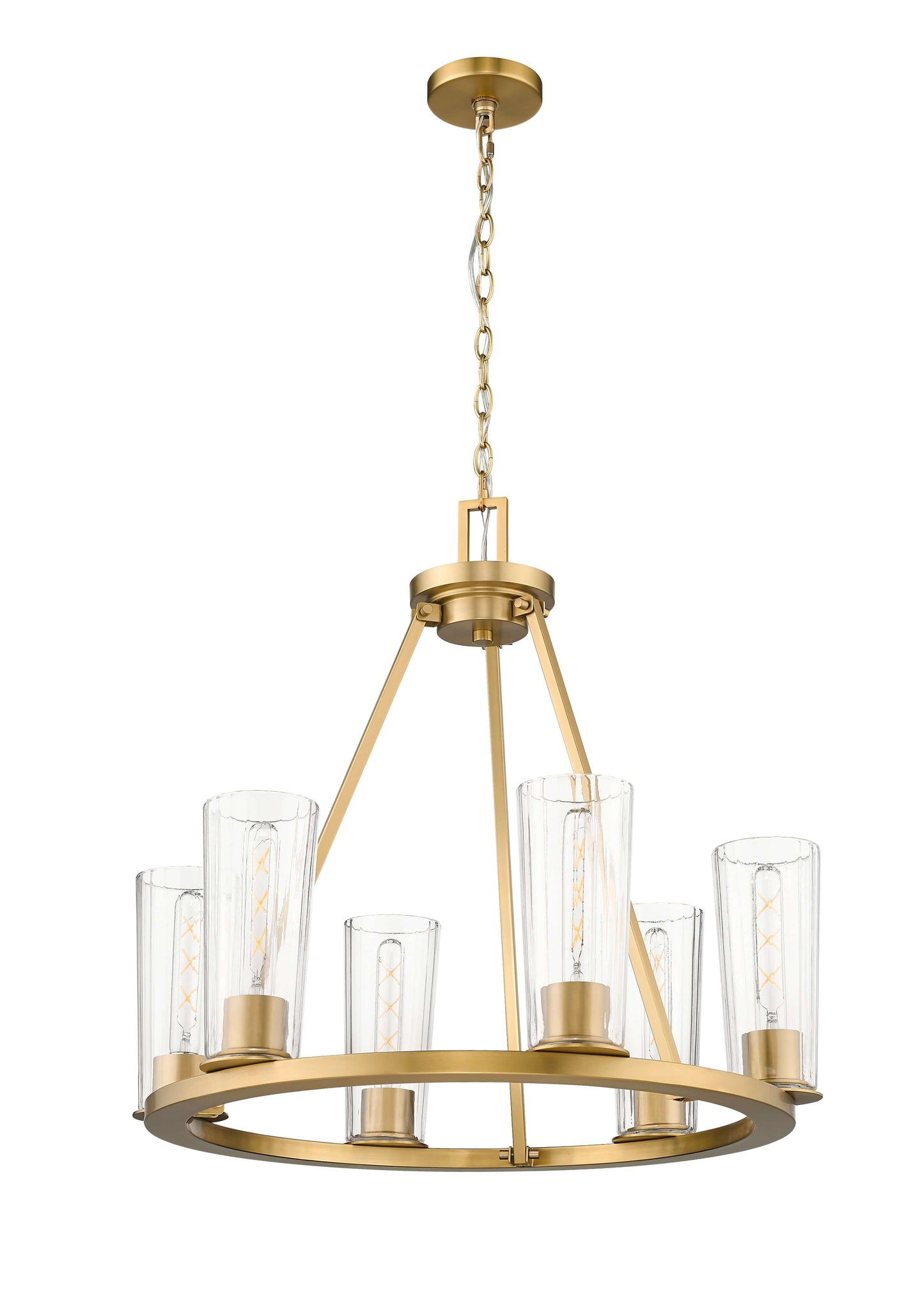 Titus 6 Light Chandelier Modern Gold