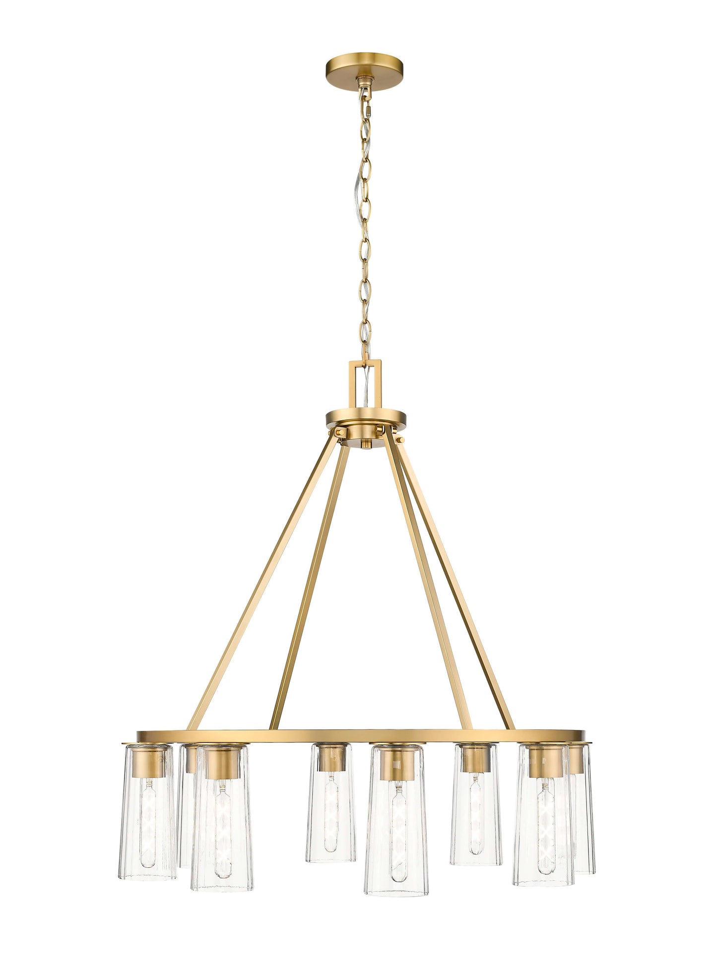 Titus 8 Light Chandelier Modern Gold