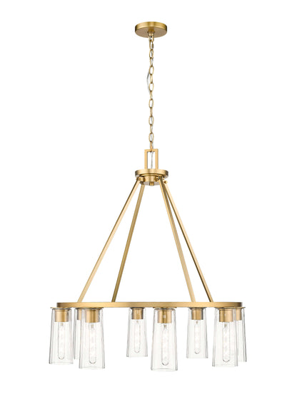 Titus 8 Light Chandelier Modern Gold