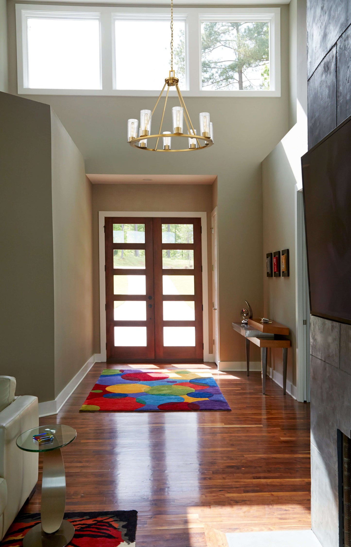 Titus 8 Light Chandelier Modern Gold