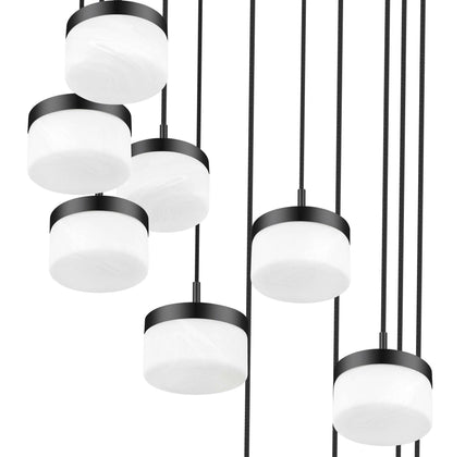 Renaud LED 11 Light Chandelier Matte Black