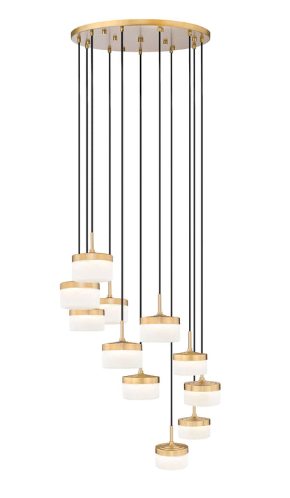 Renaud LED 11 Light Chandelier Modern Gold