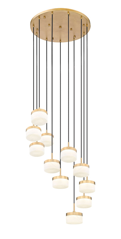 Renaud LED 11 Light Chandelier Modern Gold