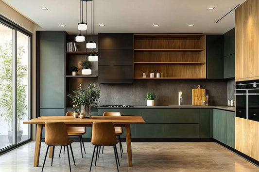 Renaud LED 5 Light Chandelier Matte Black