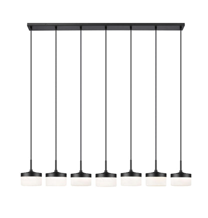 Renaud LED 7 Light Linear Chandelier Matte Black