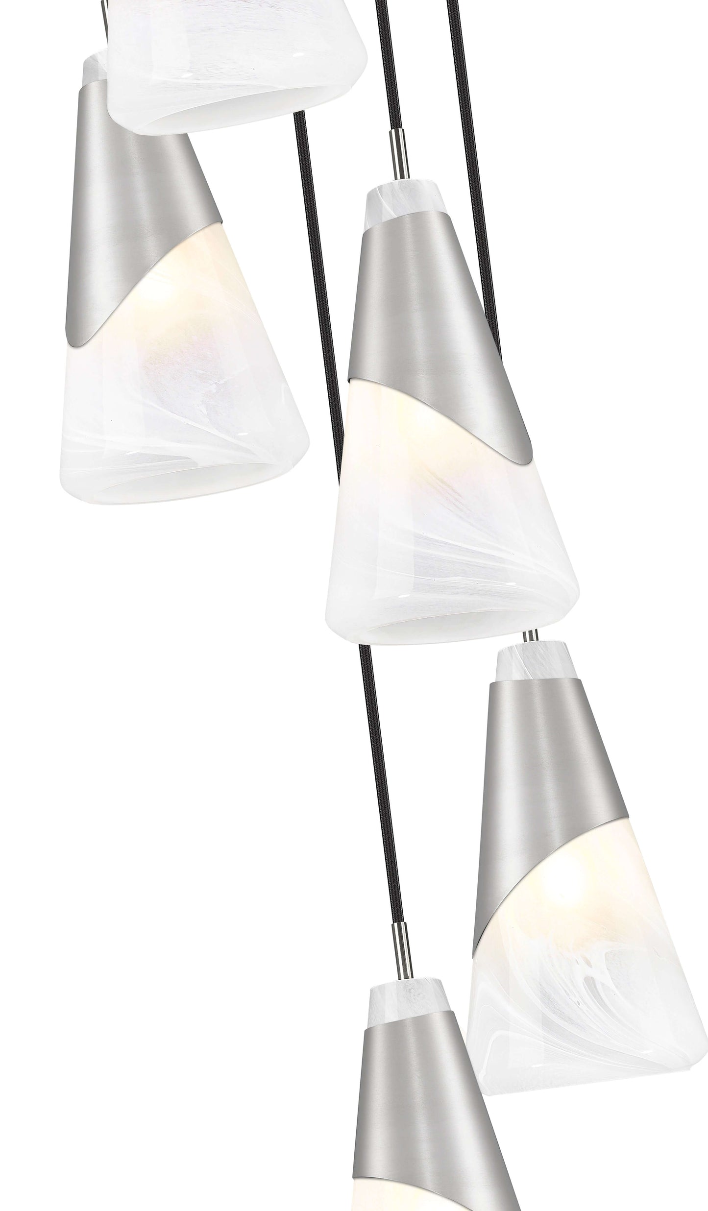 Aimie 5 Light Chandelier Brushed Nickel