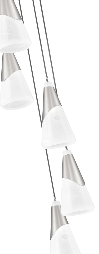 Aimie 5 Light Chandelier Brushed Nickel