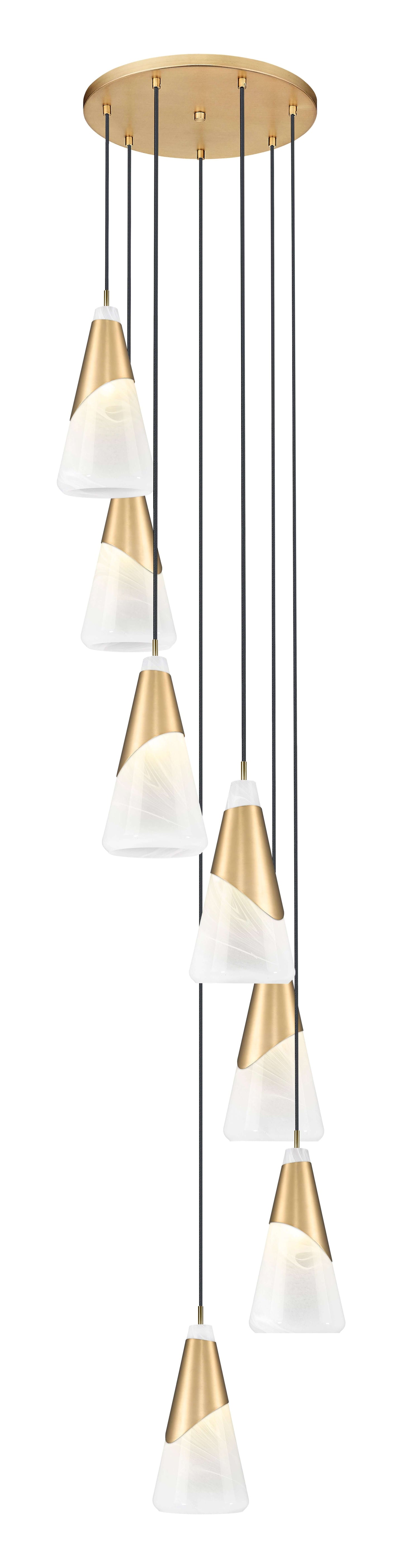 Aimie 7 Light Chandelier Modern Gold