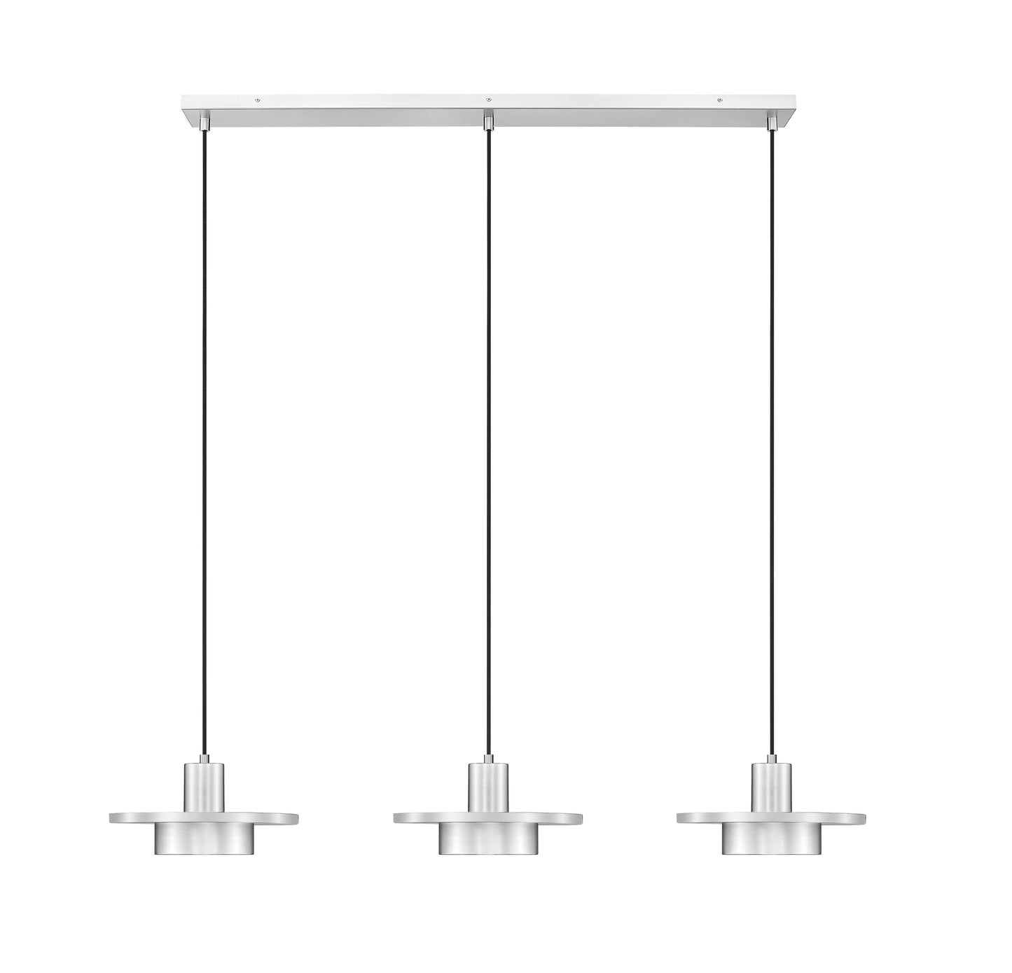 Ludo LED 3 Light Linear Chandelier Brushed Nickel