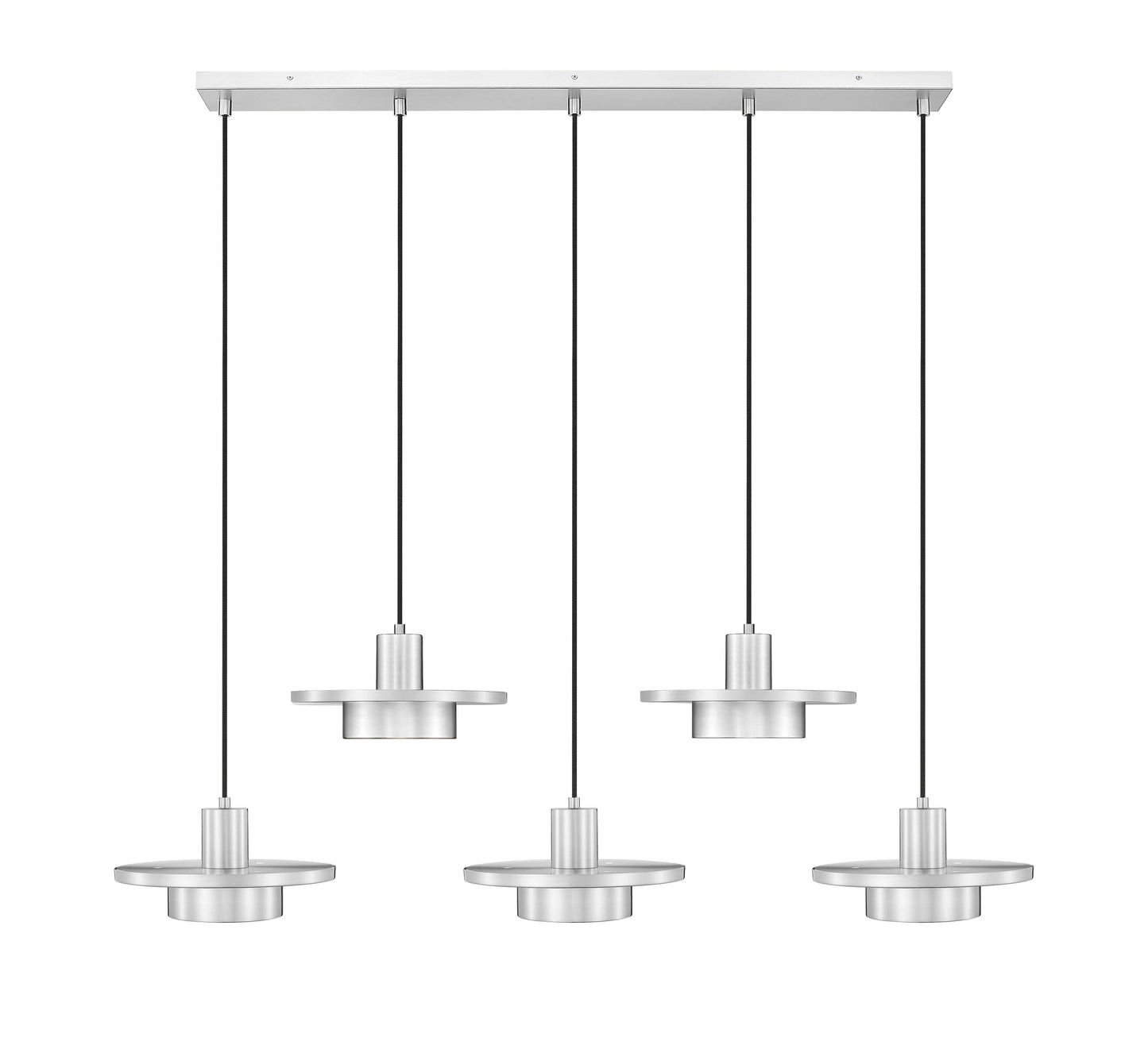 Ludo LED 5 Light Linear Chandelier Brushed Nickel