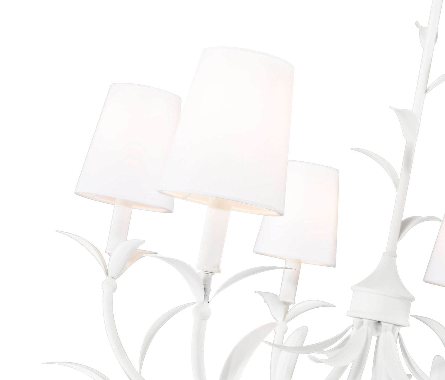Aslin 6 Light Chandelier Textured White