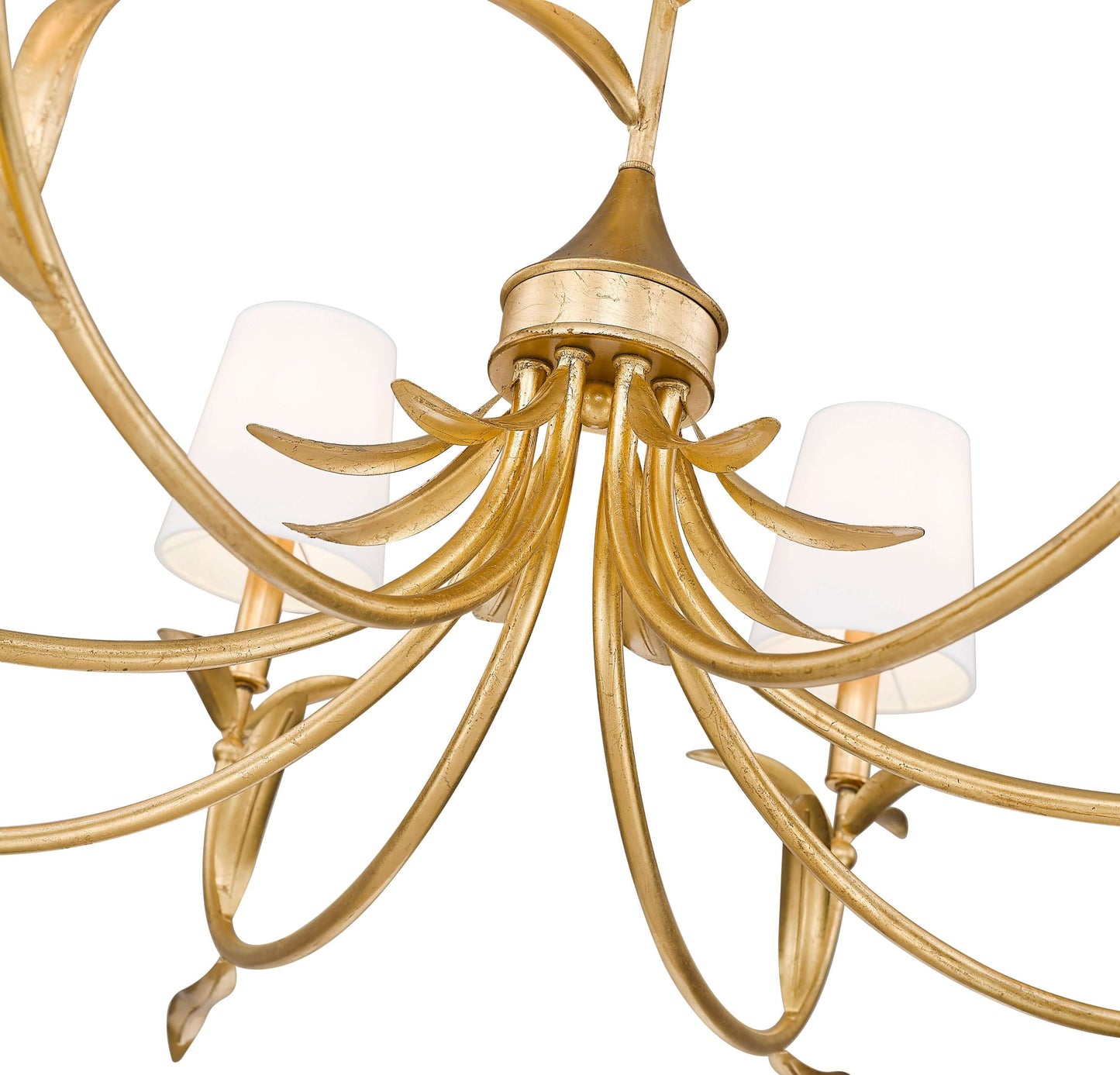 Aslin 8 Light Chandelier Gold Leaf