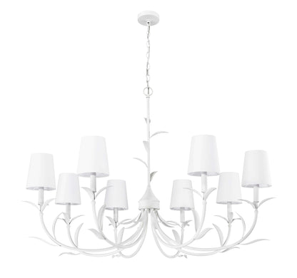 Aslin 8 Light Chandelier Textured White