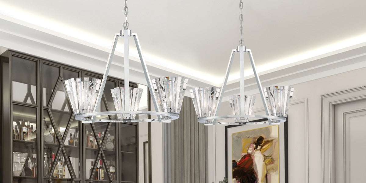 Ricca 3-Light 29" Pendant Chandelier