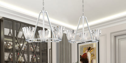 Ricca 3-Light 29" Pendant Chandelier