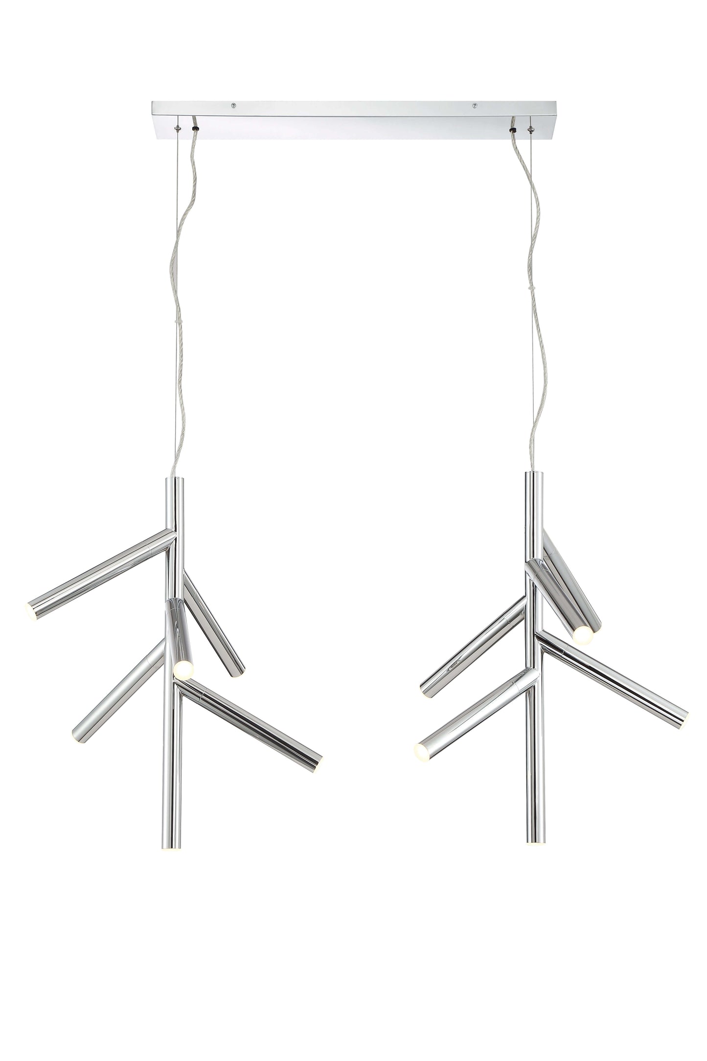 Forest LED 12 Light Linear Chandelier Chrome