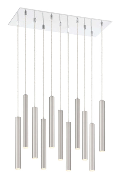 Forest LED 11 Light Chandelier Chrome