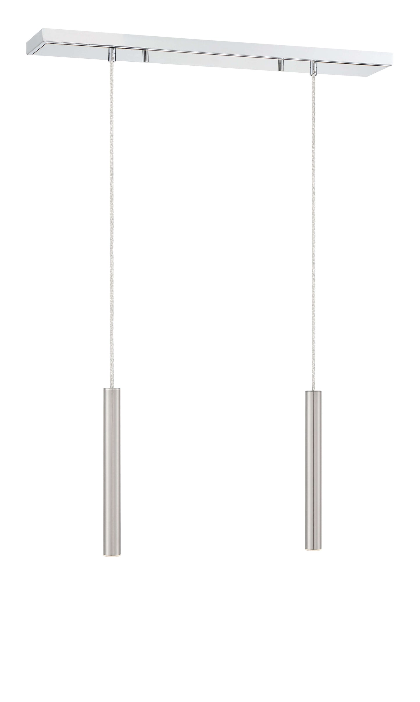 Forest LED 2 Light Linear Chandelier Chrome