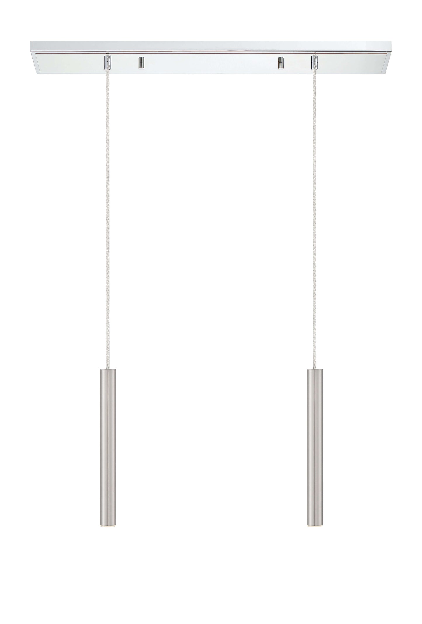 Forest LED 2 Light Linear Chandelier Chrome