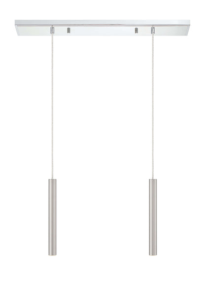 Forest LED 2 Light Linear Chandelier Chrome
