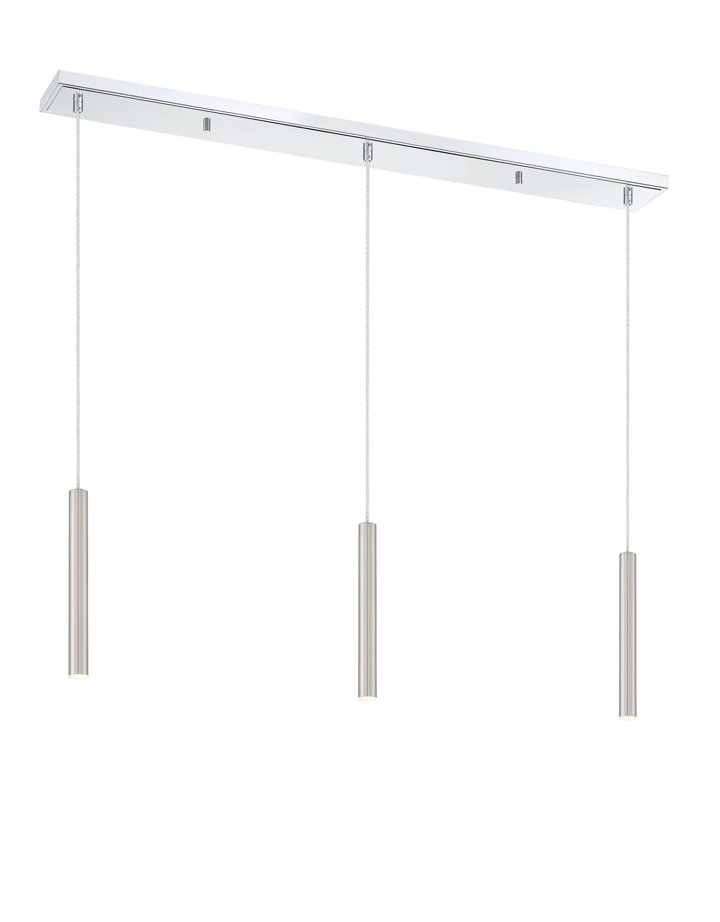 Forest LED 3 Light Linear Chandelier Chrome