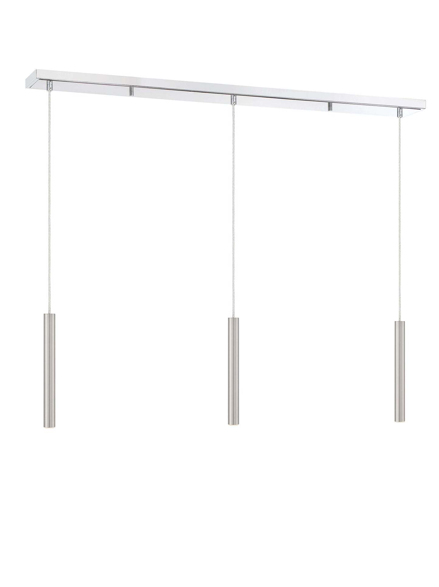 Forest LED 3 Light Linear Chandelier Chrome