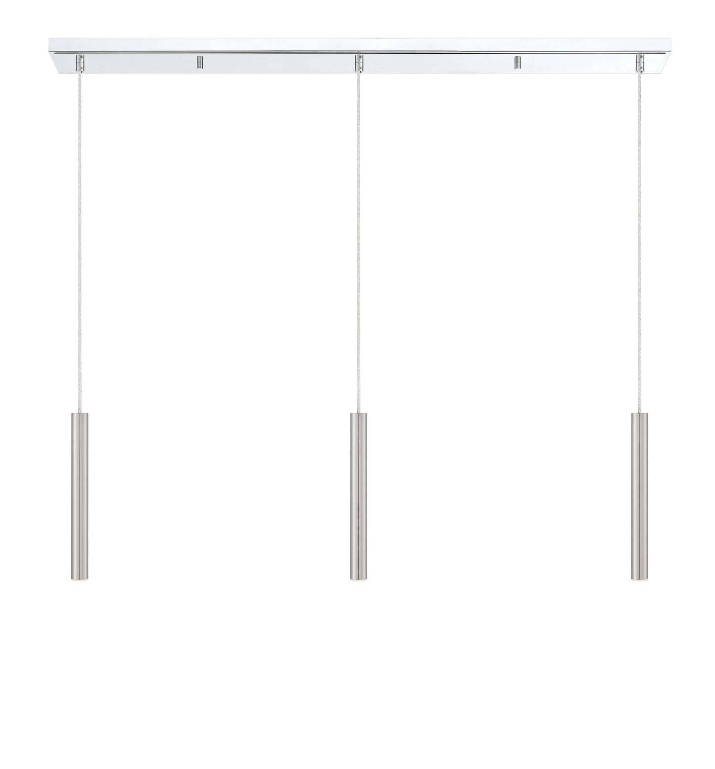 Forest LED 3 Light Linear Chandelier Chrome