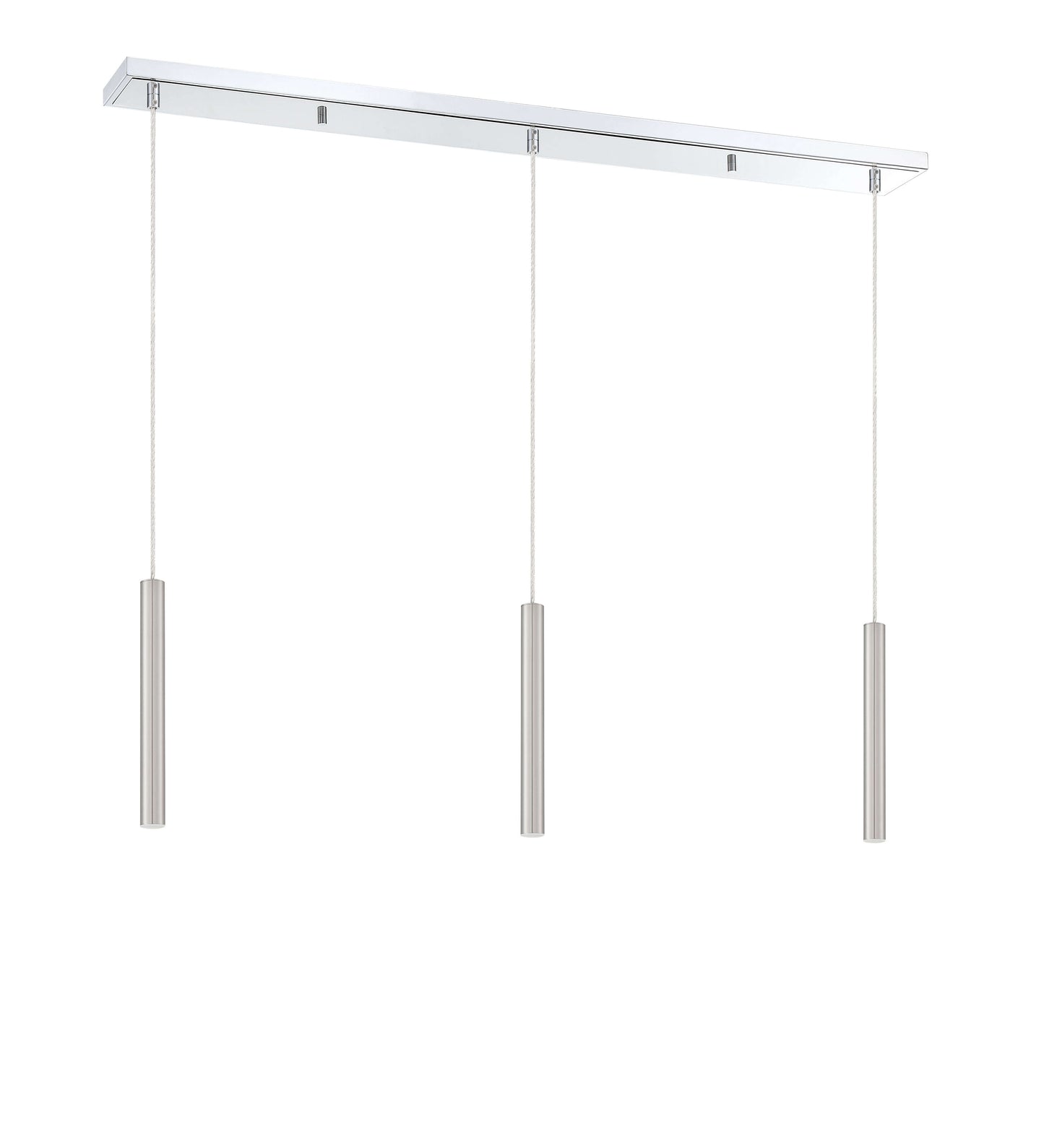 Forest LED 3 Light Linear Chandelier Chrome