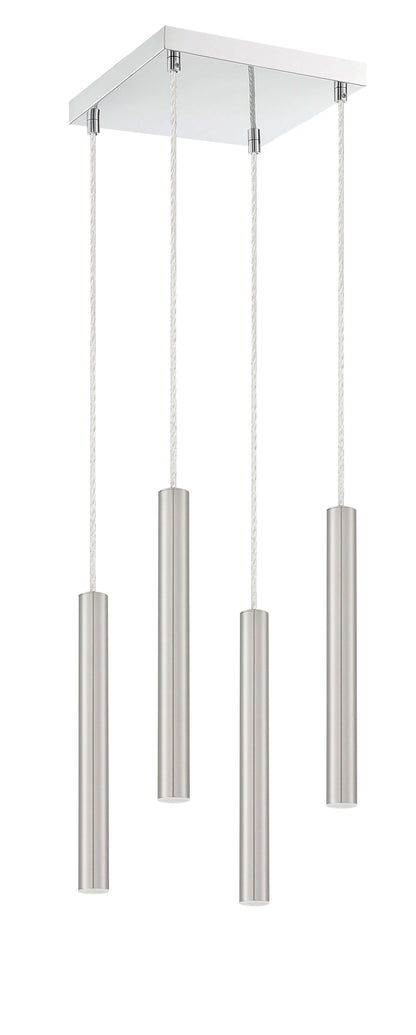 Forest LED 4 Light Chandelier Chrome