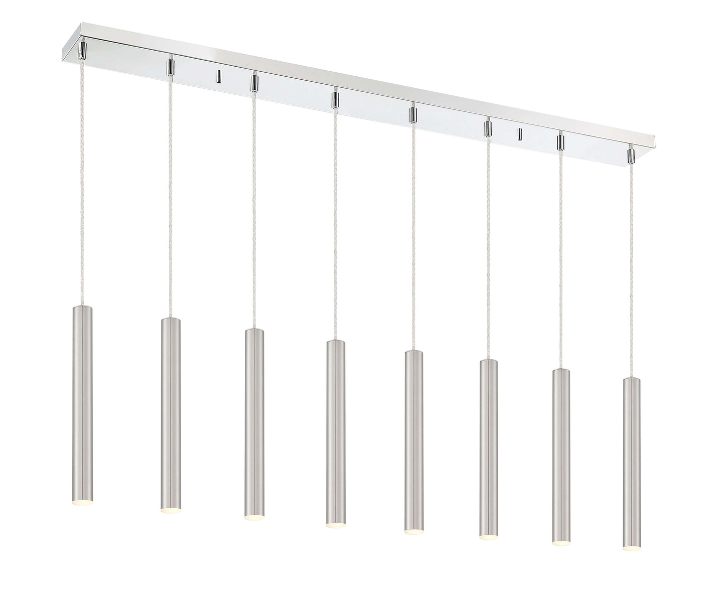 Forest LED 8 Light Linear Chandelier Chrome