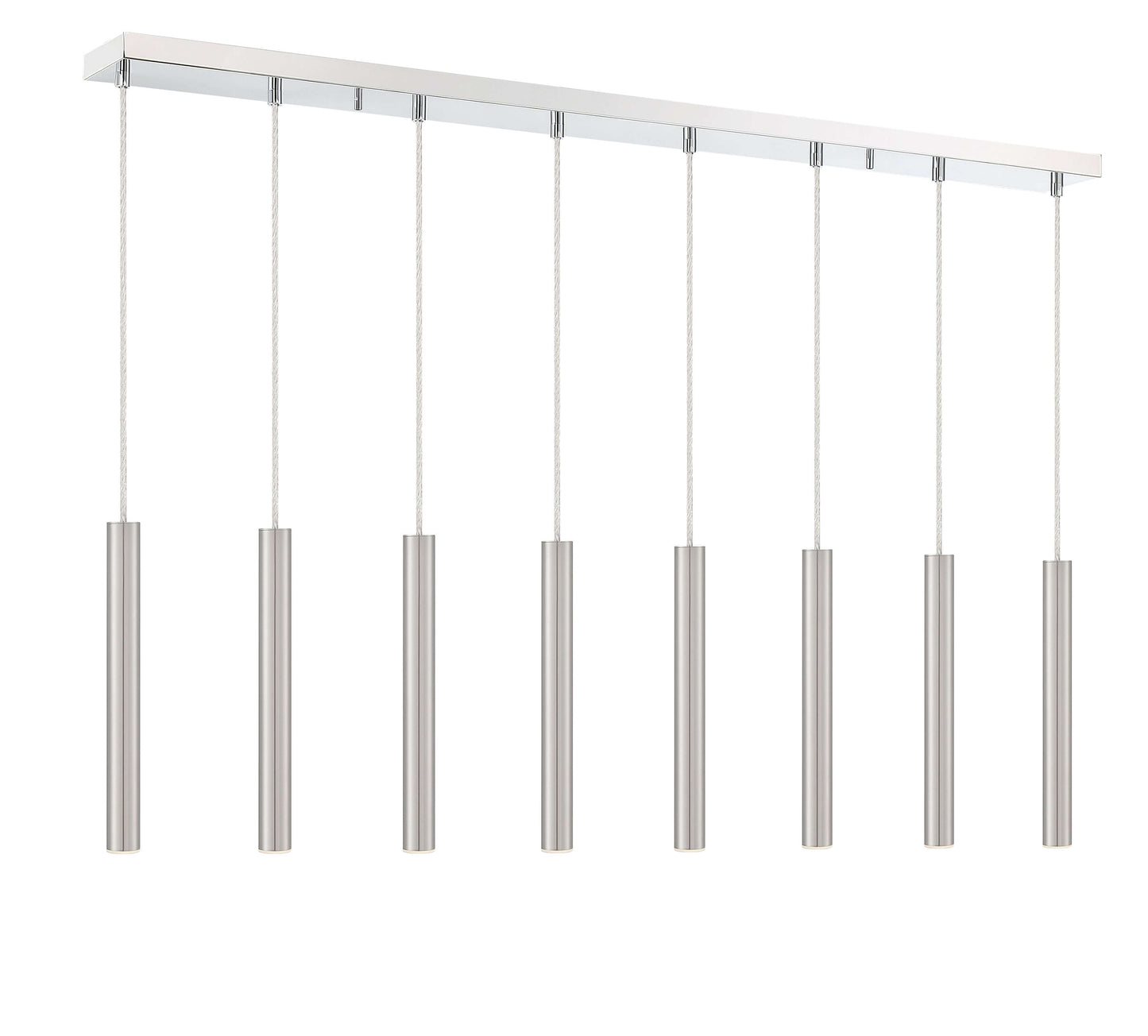 Forest LED 8 Light Linear Chandelier Chrome