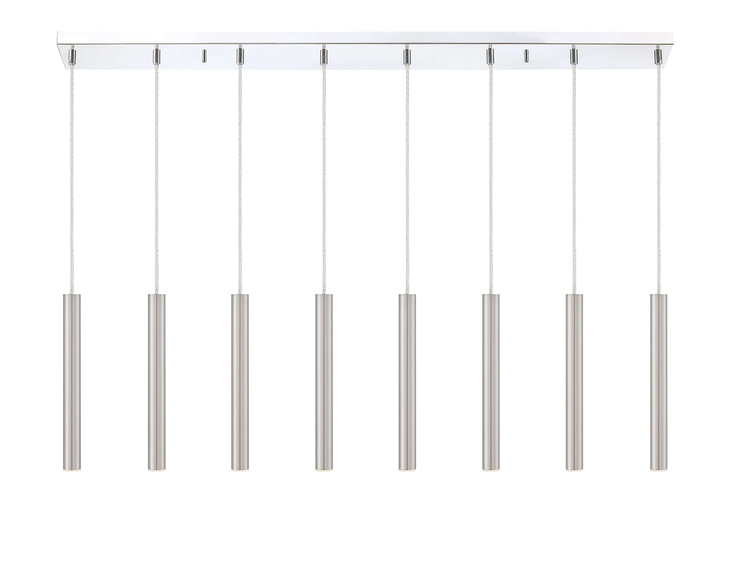 Forest LED 8 Light Linear Chandelier Chrome