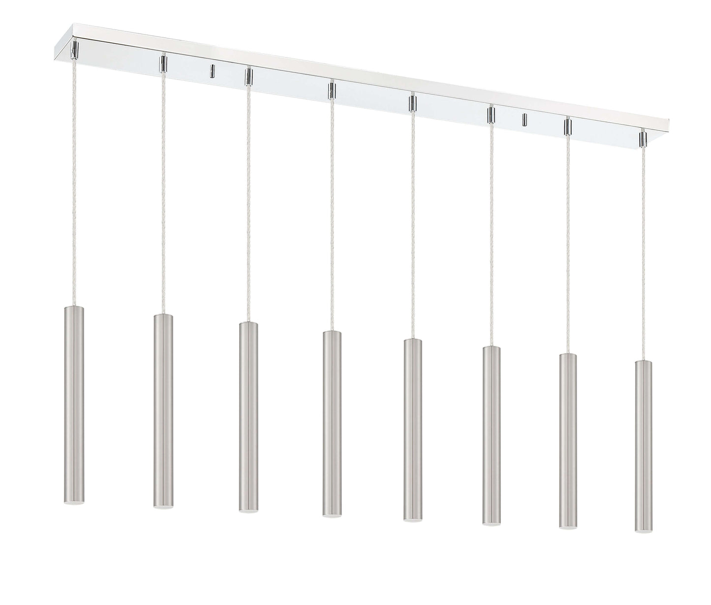 Forest LED 8 Light Linear Chandelier Chrome