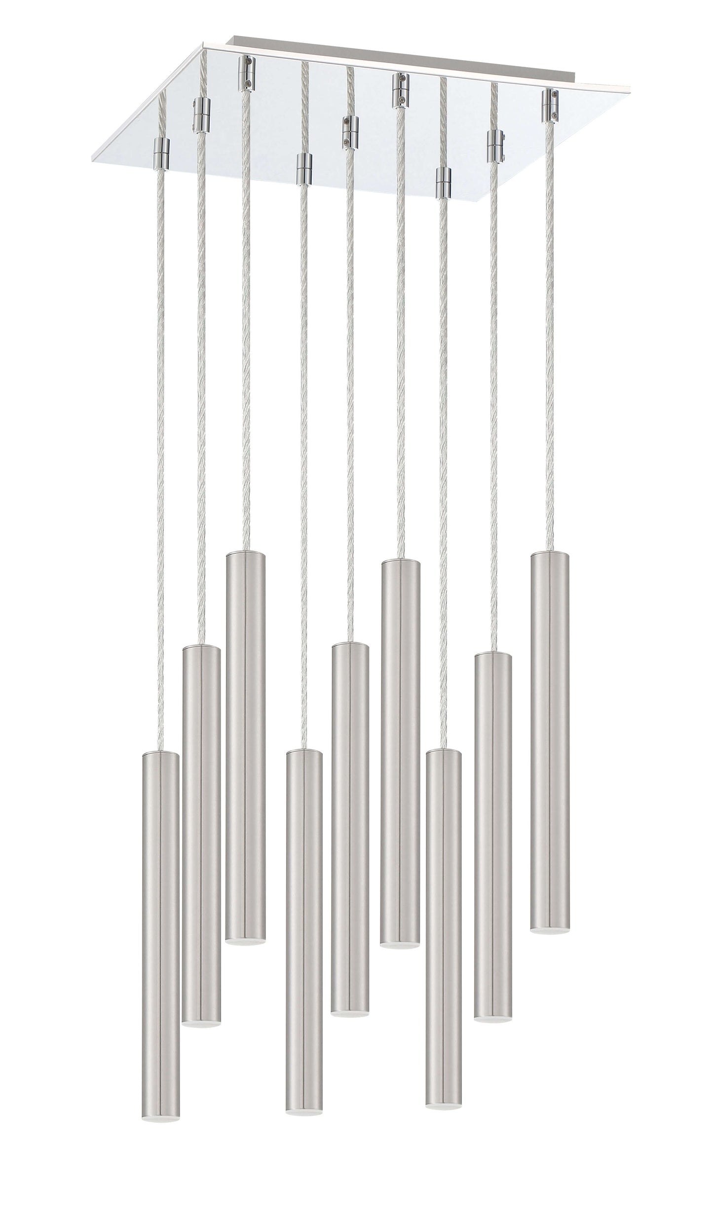 Forest LED 9 Light Chandelier Chrome