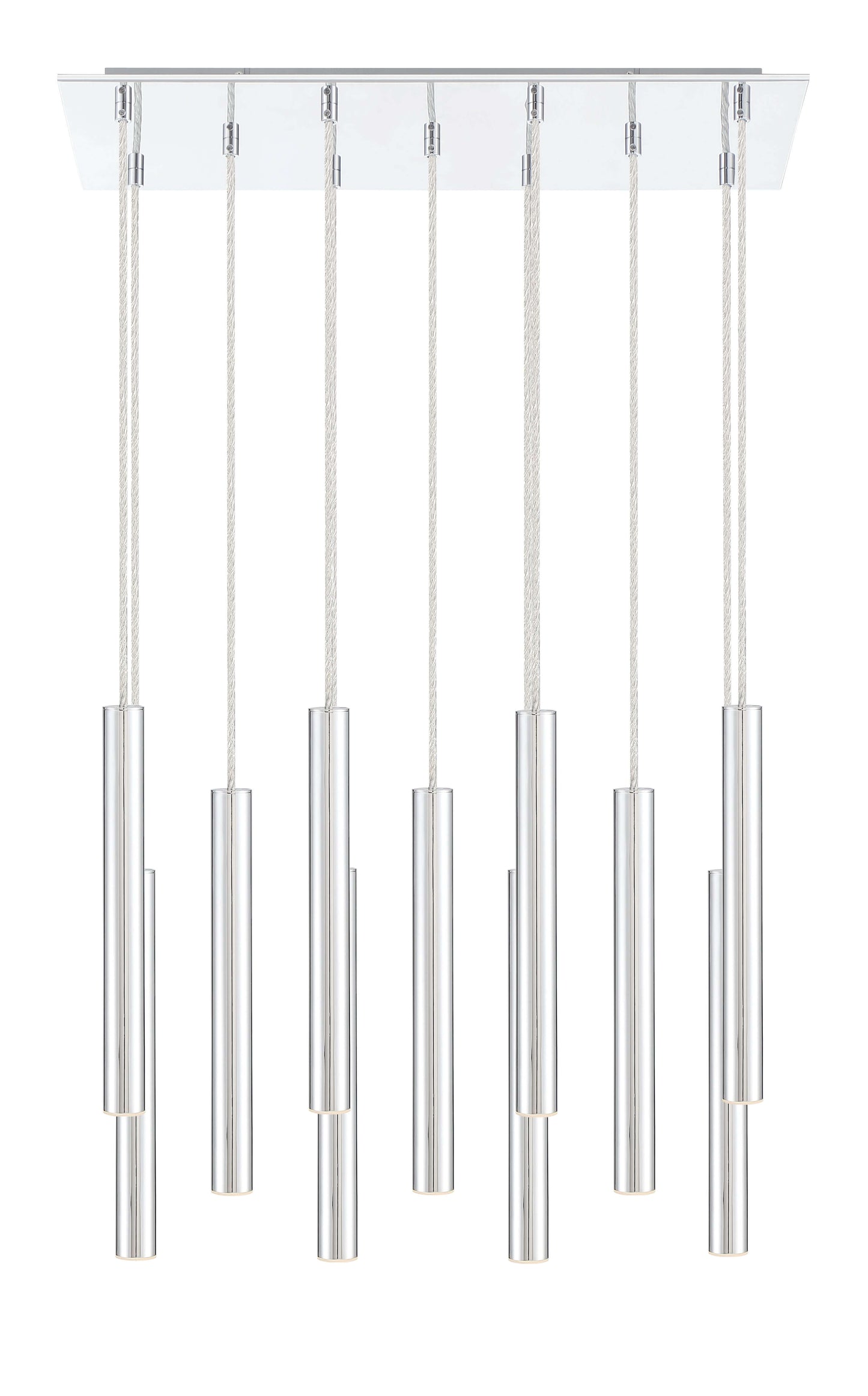 Forest LED 11 Light Chandelier Chrome