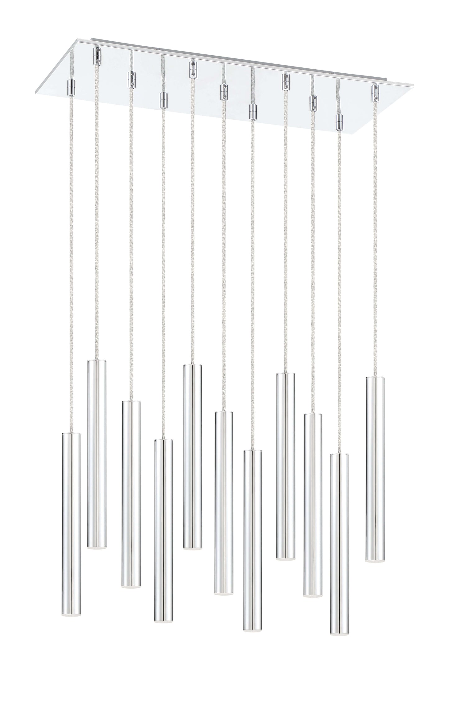 Forest LED 11 Light Chandelier Chrome