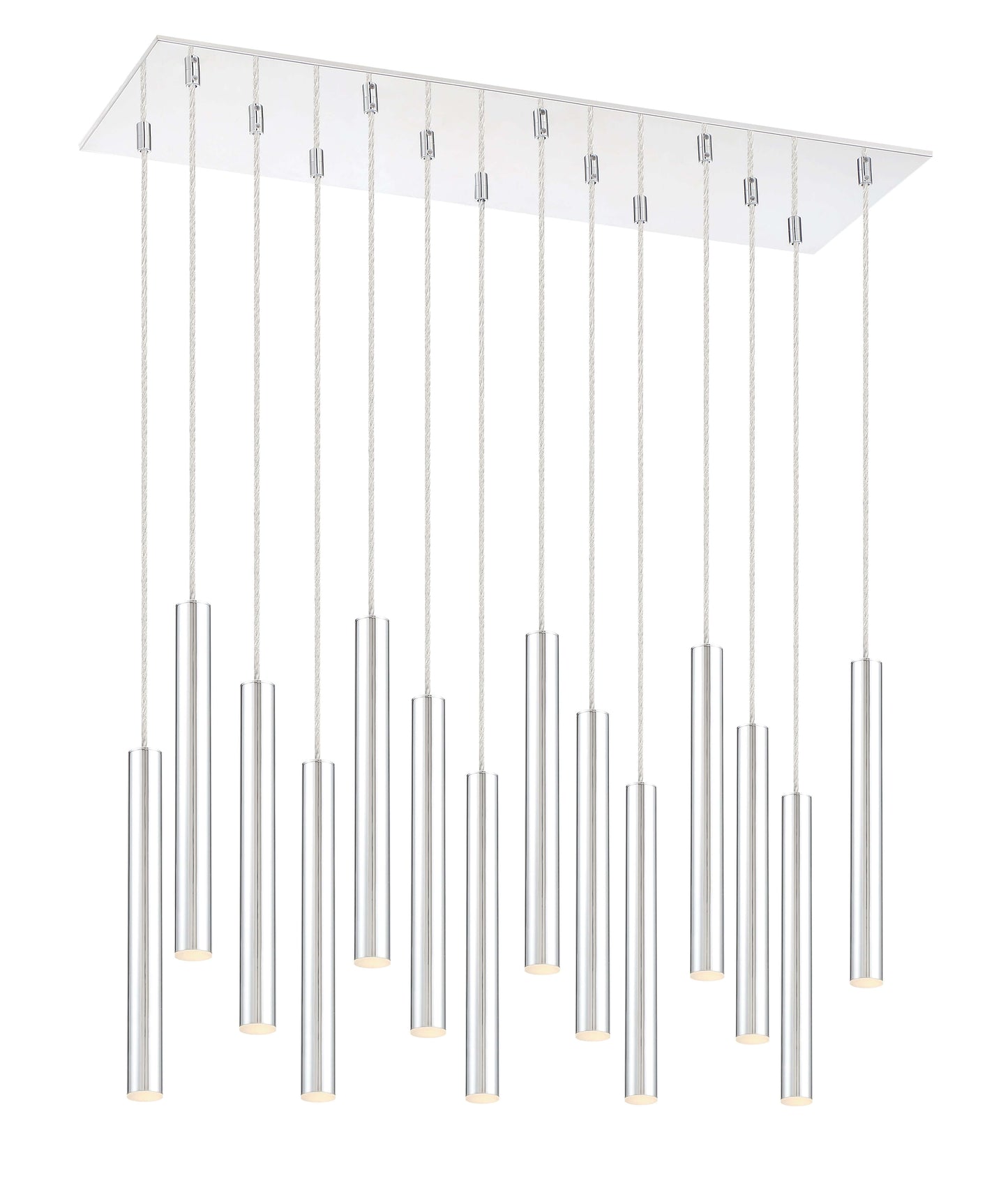 Forest LED 14 Light Chandelier Chrome