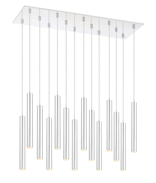 Forest LED 14 Light Chandelier Chrome