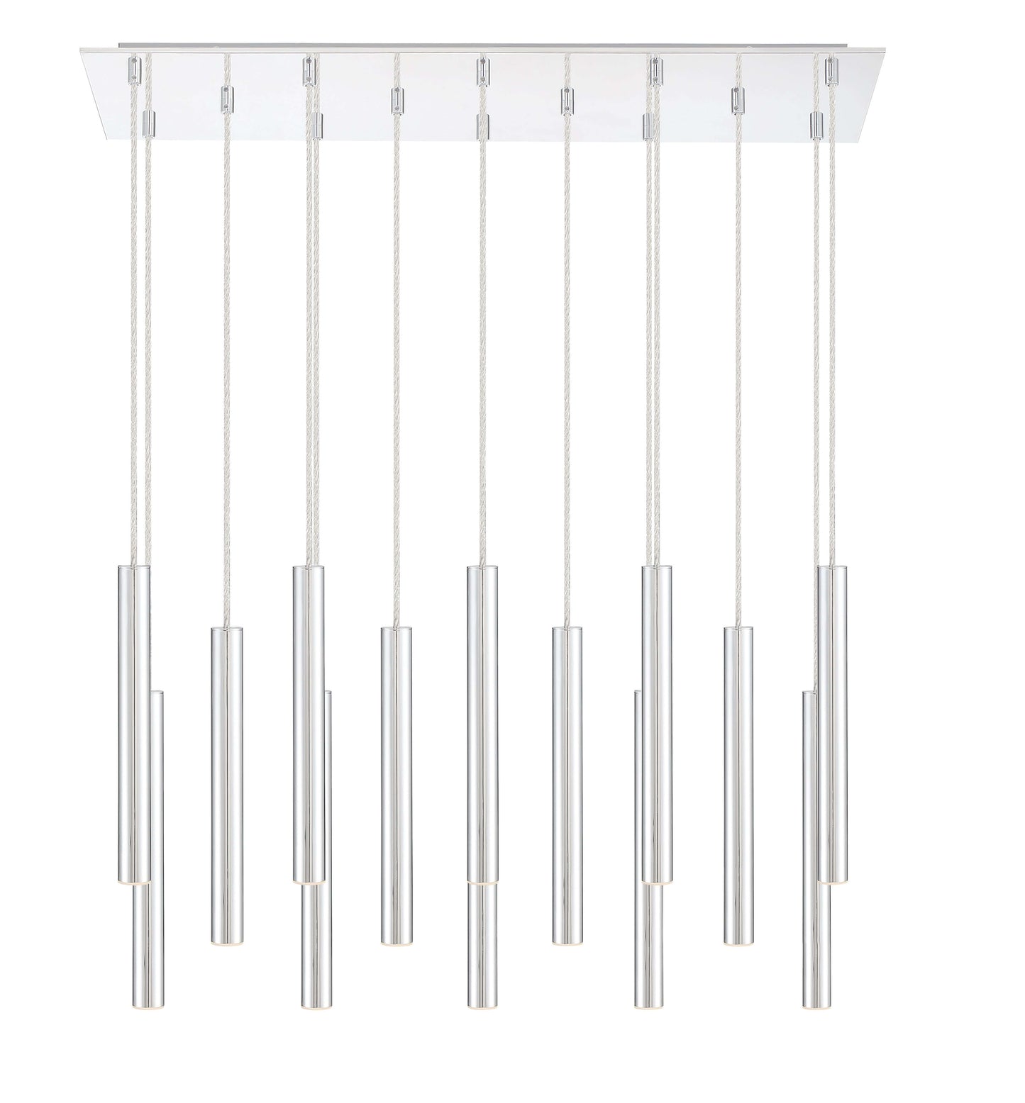 Forest LED 14 Light Chandelier Chrome