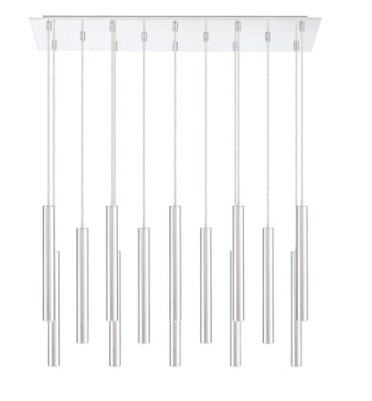 Forest LED 14 Light Chandelier Chrome