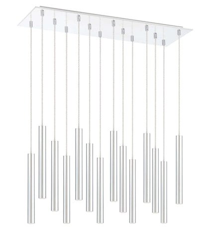 Forest LED 14 Light Chandelier Chrome