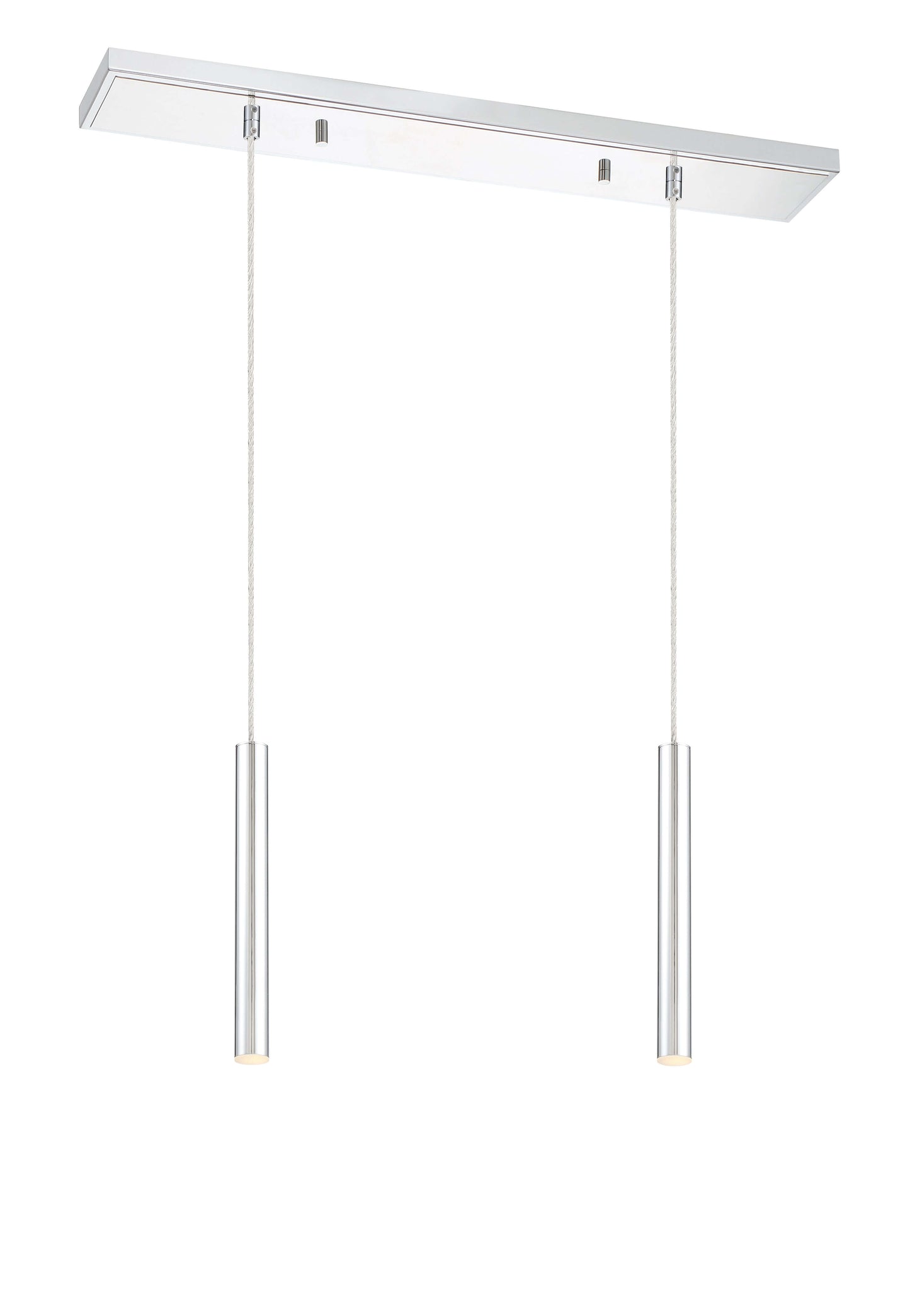 Forest LED 2 Light Linear Chandelier Chrome