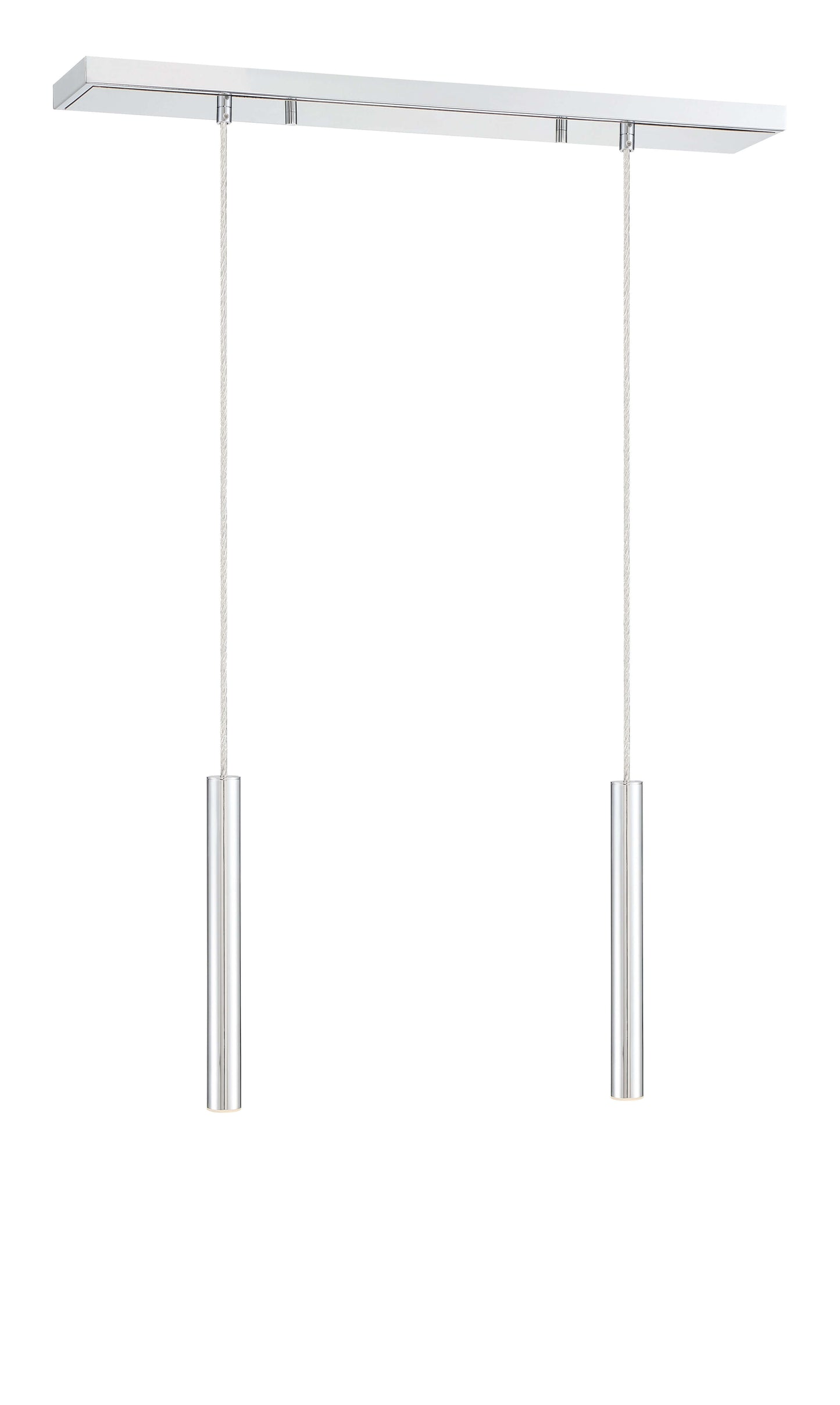 Forest LED 2 Light Linear Chandelier Chrome