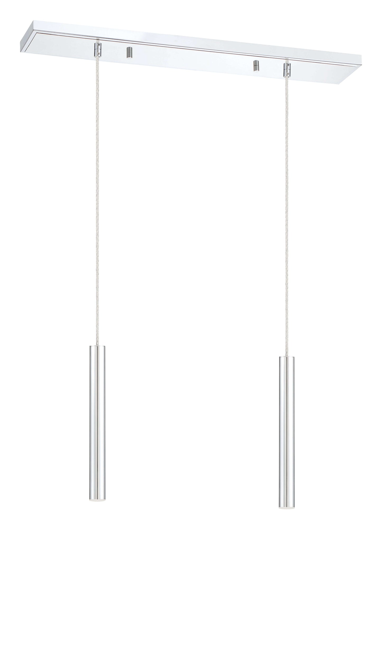 Forest LED 2 Light Linear Chandelier Chrome