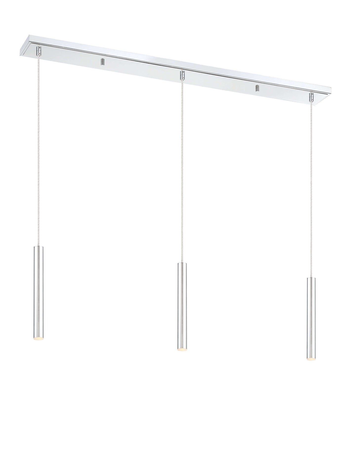Forest LED 3 Light Linear Chandelier Chrome