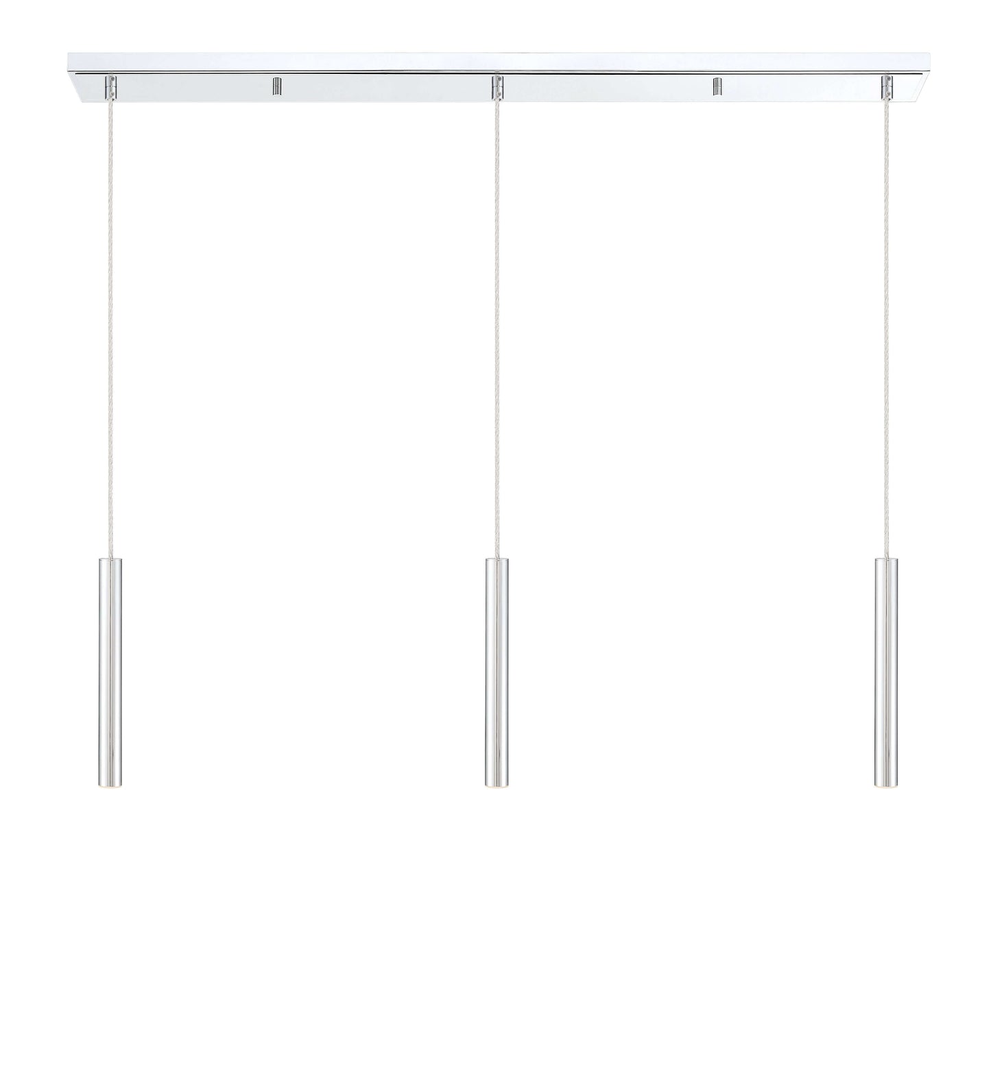 Forest LED 3 Light Linear Chandelier Chrome