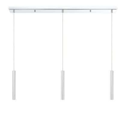 Forest LED 3 Light Linear Chandelier Chrome