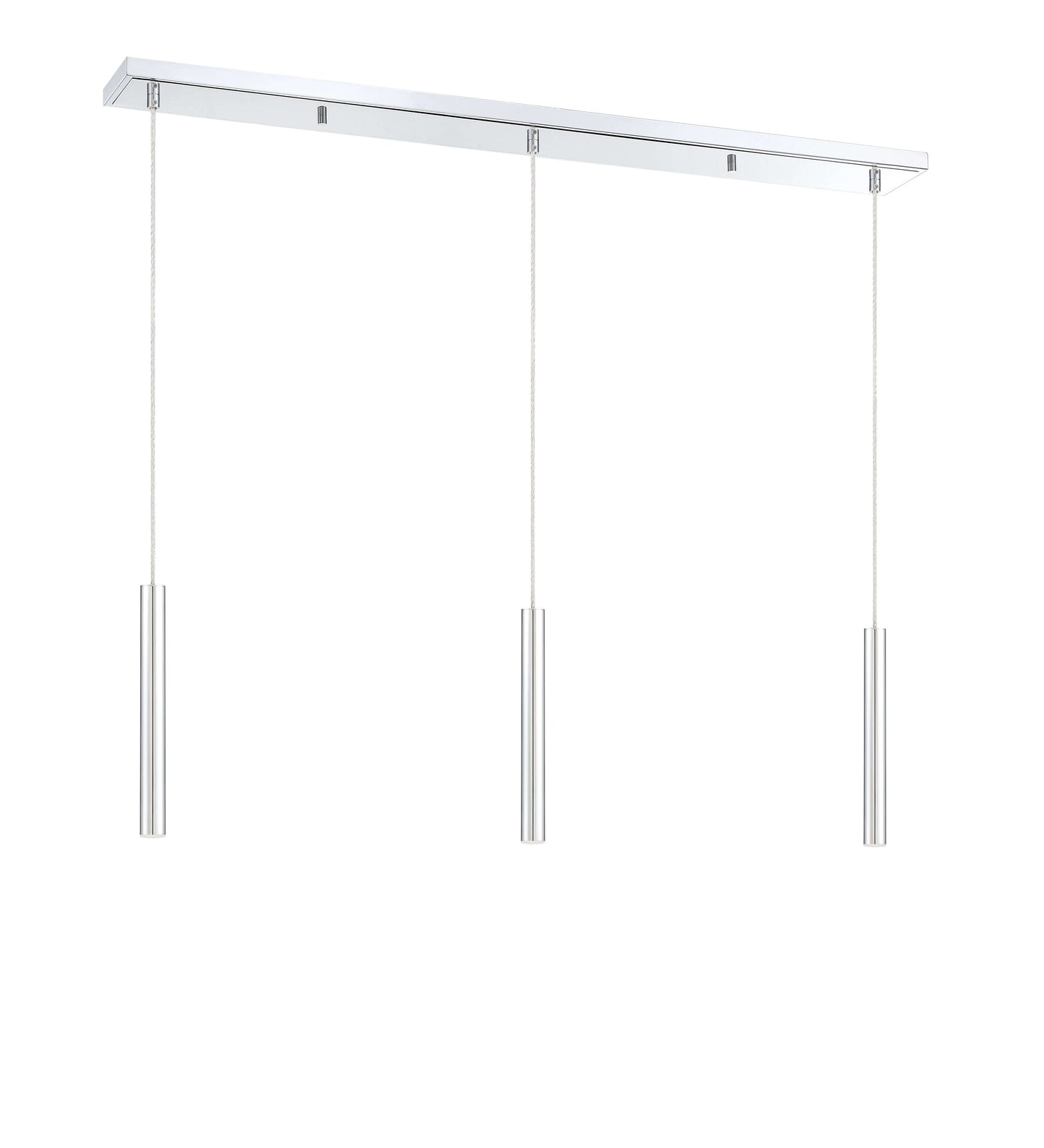 Forest LED 3 Light Linear Chandelier Chrome